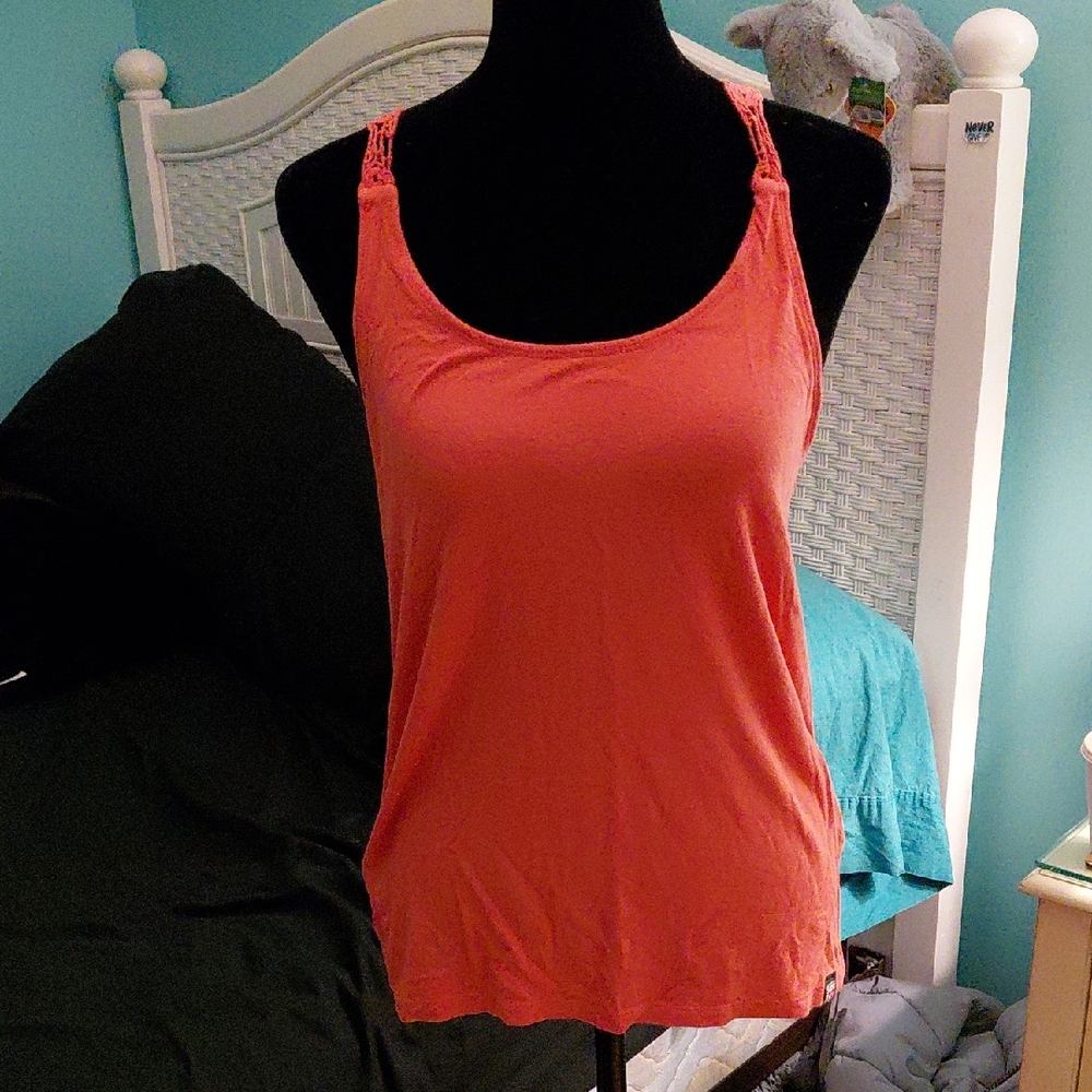 Superdry Women's Vibrant Orange Tank Top